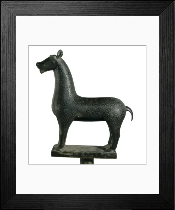 Framed Print : Little deer. 10th c. Mozarabic art. Sculpture Framed Print : Little deer. 10th c. Mozarabic art. Sculpture