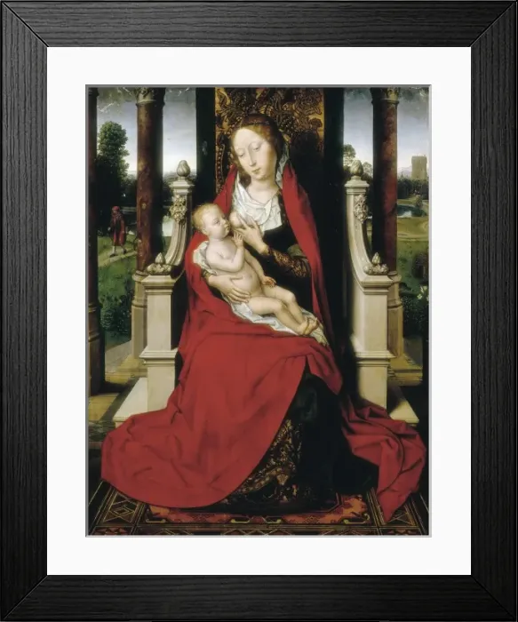 Framed Print : MEMLING, Hans (1433-1494). Madonna. 1475. SPAIN Framed Print : MEMLING, Hans (1433-1494). Madonna. 1475. SPAIN
