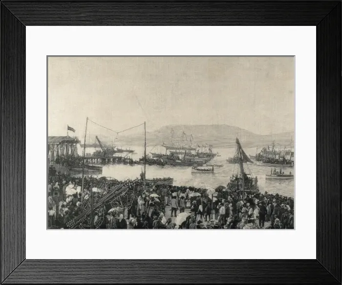 Framed Print : Spain (20th c. ). Visit of the kings Alfonso XIII Framed Print : Spain (20th c. ). Visit of the kings Alfonso XIII