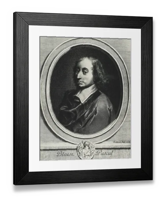 Framed Print : PASCAL, Blaise (1623-1662). French mathematican Framed Print : PASCAL, Blaise (1623-1662). French mathematican
