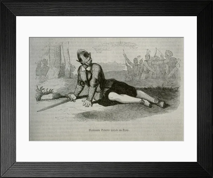 Framed Print : PIZARRO, Hernando (1475-1578). Spanish conqueror Framed Print : PIZARRO, Hernando (1475-1578). Spanish conqueror