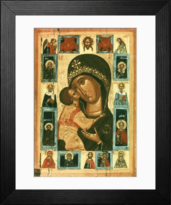 Framed Print : Icon of the Virgin of the Tenderness. Russian Framed Print : Icon of the Virgin of the Tenderness. Russian