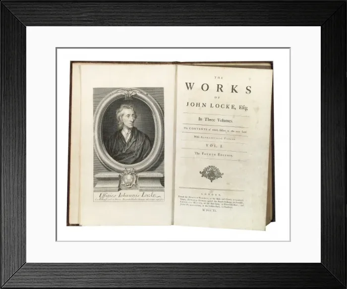 Framed Print : LOCKE, John (1632-1704). English empiricist philosopher Framed Print : LOCKE, John (1632-1704). English empiricist philosopher