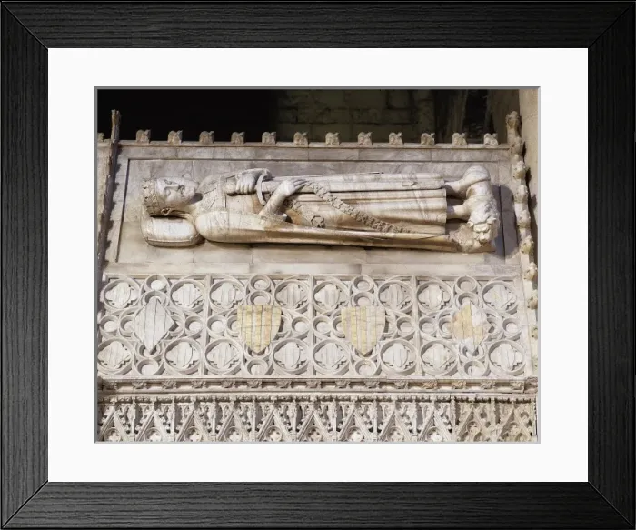 Framed Print : SPAIN. Vimbod&#xdba0Monastery of Poblet. Sepulche