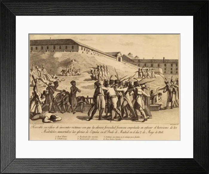 Framed Print : Spain. Peninsular War (1808-1809). French repression Framed Print : Spain. Peninsular War (1808-1809). French repression