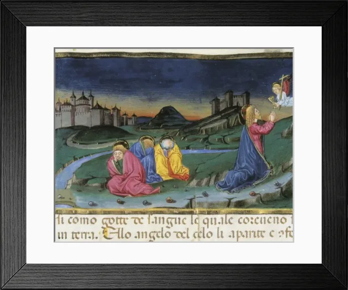 Framed Print : DE PREDIS, Cristoforo (1440-1486). Stories of Framed Print : DE PREDIS, Cristoforo (1440-1486). Stories of
