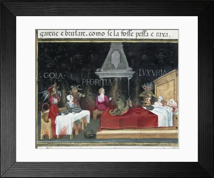 Framed Print : DE PREDIS, Cristoforo (1440-1486). Stories of Framed Print : DE PREDIS, Cristoforo (1440-1486). Stories of