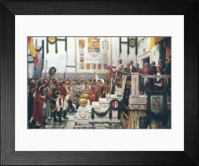 Framed Print : Spain (1812). Promulgation of the Constitution Framed Print : Spain (1812). Promulgation of the Constitution