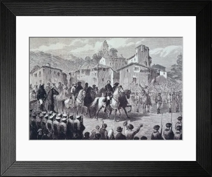 Framed Print : Spain. First Carlist War. Expedition of the pretender Framed Print : Spain. First Carlist War. Expedition of the pretender