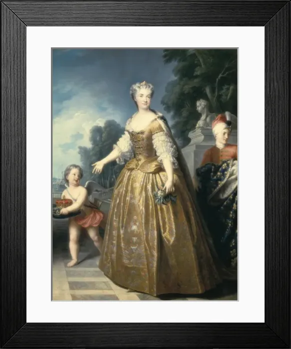 Framed Print : GOBERT, Pierre (1662 - 1744). Marie Leczinska Framed Print : GOBERT, Pierre (1662 - 1744). Marie Leczinska