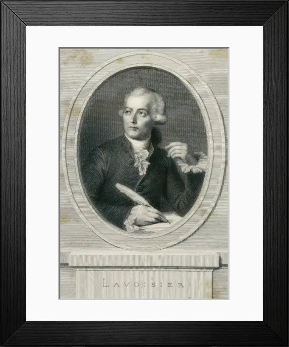 Framed Print : Lavoisier, Antoine-Laurent (1743-1794). French Framed Print : Lavoisier, Antoine-Laurent (1743-1794). French