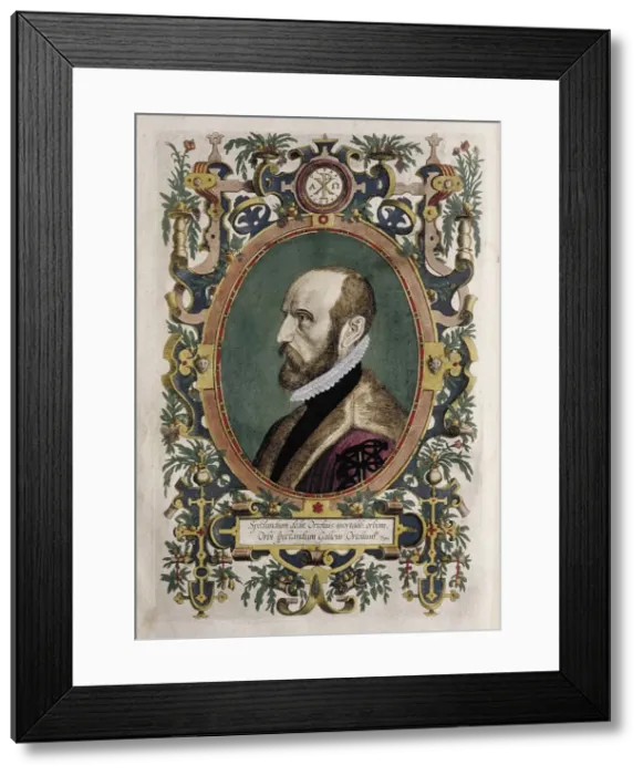 Framed Print : ORTELIUS, Abraham (1527-1598). Flemish cartographer Framed Print : ORTELIUS, Abraham (1527-1598). Flemish cartographer
