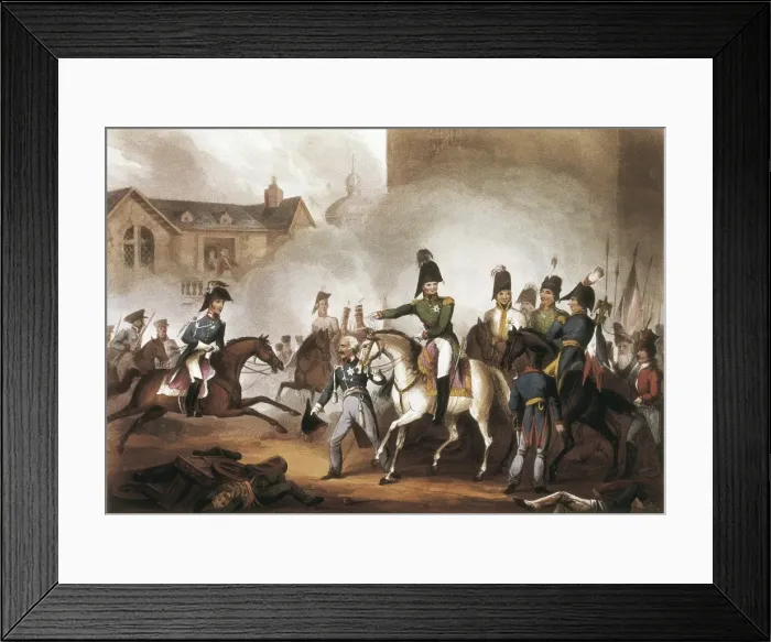 Framed Print : Triple Alliance. Meeting of the emperors of Russia Framed Print : Triple Alliance. Meeting of the emperors of Russia