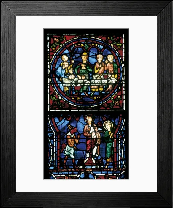 Framed Print : FRANCE. Chartres. Notre Dame cathedral. Stained Framed Print : FRANCE. Chartres. Notre Dame cathedral. Stained
