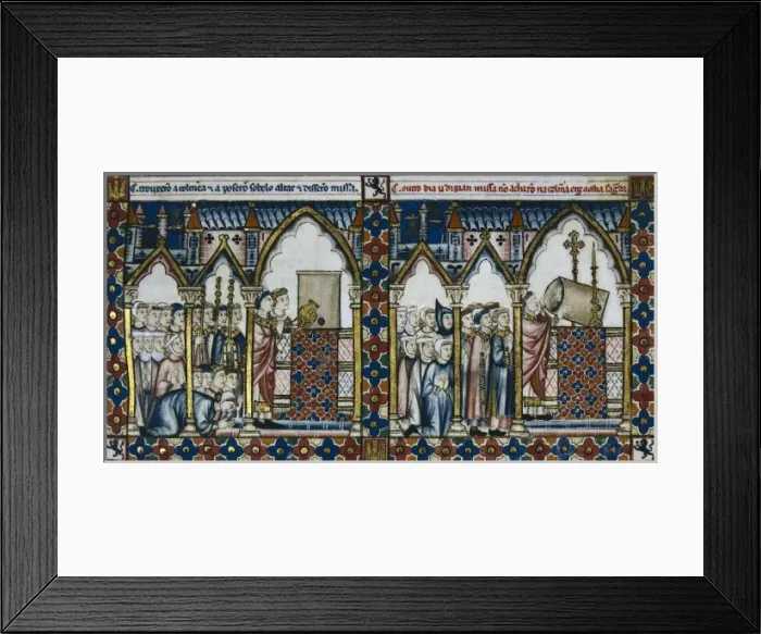 Framed Print : Alfonso X, called The Wise (1221-1284). Cantigas Framed Print : Alfonso X, called The Wise (1221-1284). Cantigas