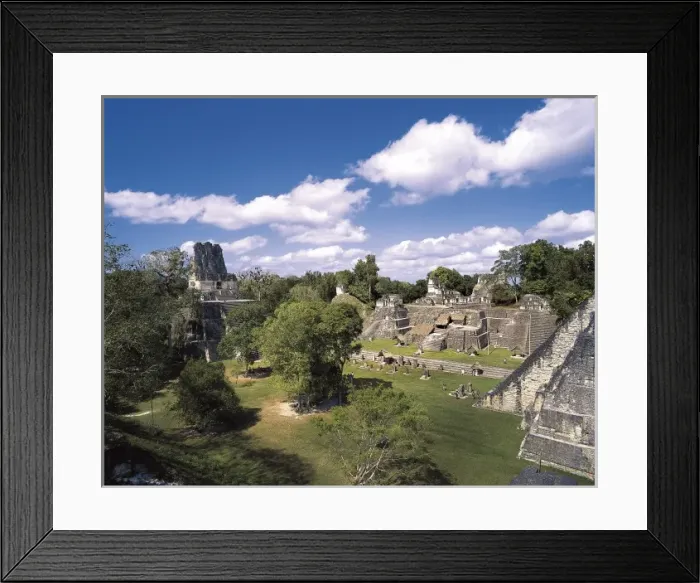 Framed Print : GUATEMALA. Tikal. Tikal National Park. Maya art Framed Print : GUATEMALA. Tikal. Tikal National Park. Maya art