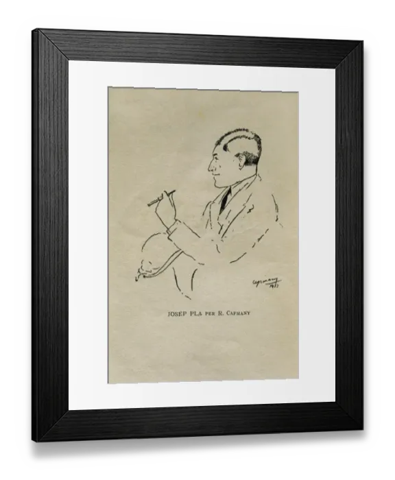 Framed Print : PLA, Josep (1897-1981). Catalan writer and journalist Framed Print : PLA, Josep (1897-1981). Catalan writer and journalist