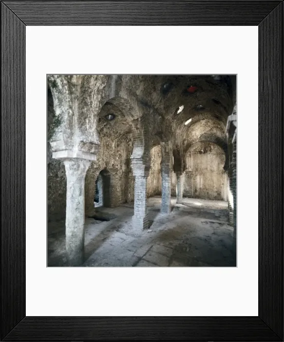Framed Print : SPAIN. Ronda. Arab baths. Hispano-Moorish Art Framed Print : SPAIN. Ronda. Arab baths. Hispano-Moorish Art