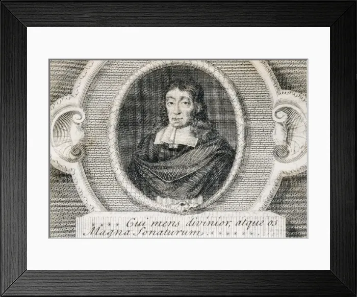 Framed Print : MILTON, John (1608-1674). British poet. Engraving Framed Print : MILTON, John (1608-1674). British poet. Engraving
