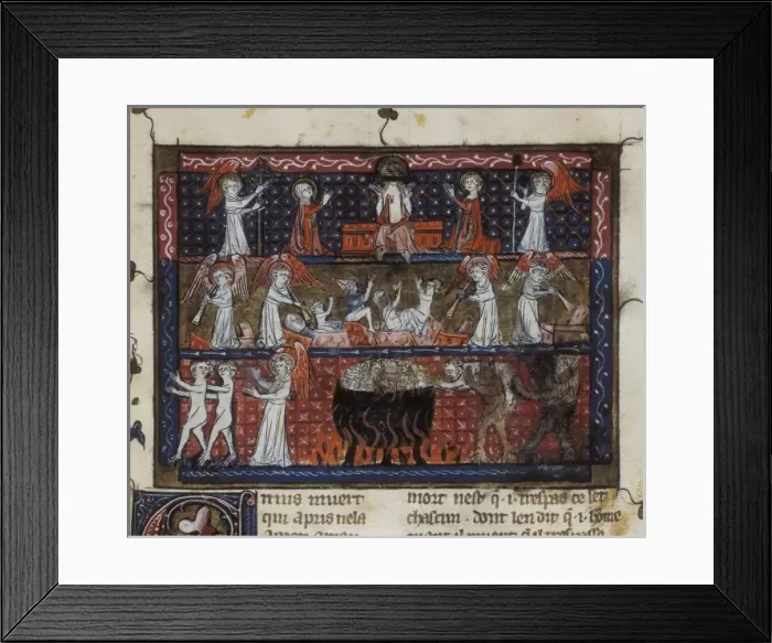 Framed Print : Doctrine Chretienne. French school. 13th century Framed Print : Doctrine Chretienne. French school. 13th century