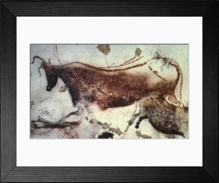 Framed Print : FRANCE. Montignac. The Cave of Lascaux. Horses Framed Print : FRANCE. Montignac. The Cave of Lascaux. Horses