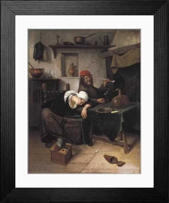 Framed Print : Steen, Jan (1626-1679). Idlers. 1660. Dutch school Framed Print : Steen, Jan (1626-1679). Idlers. 1660. Dutch school