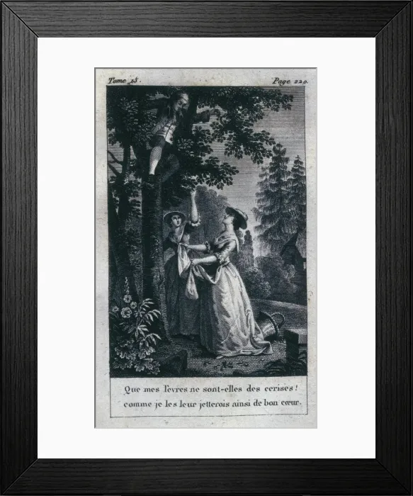 Framed Print : Illustration of Rousseaus Works, edition published Framed Print : Illustration of Rousseaus Works, edition published