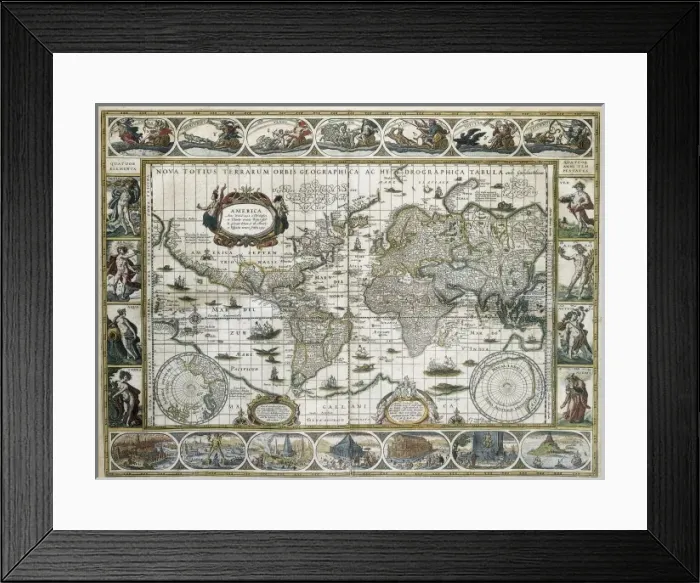 Framed Print : BLAEU, Willem Janszoon (1571-1638); BLAEU, Jan Framed Print : BLAEU, Willem Janszoon (1571-1638); BLAEU, Jan