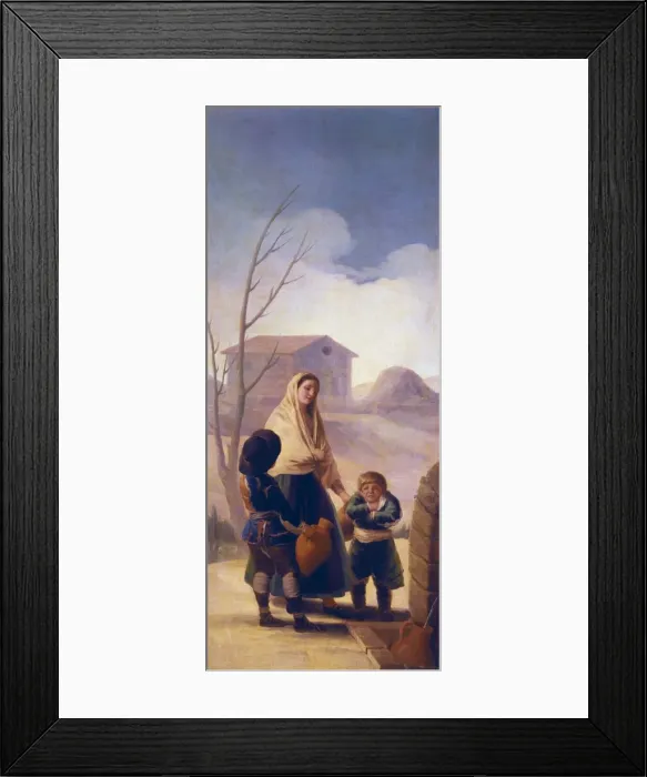 Framed Print : GOYA Y LUCIENTES, Francisco de (1746-1828). Poor Framed Print : GOYA Y LUCIENTES, Francisco de (1746-1828). Poor