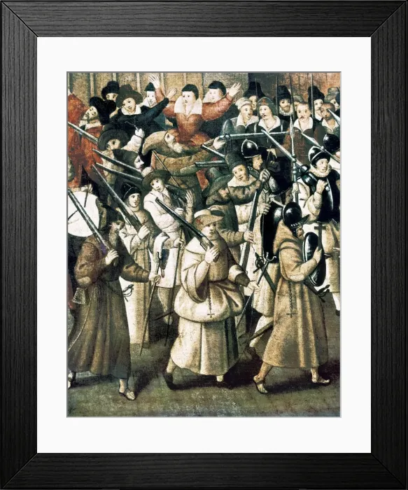 Framed Print : France. Wars of Religion. Procession of the Holy Framed Print : France. Wars of Religion. Procession of the Holy