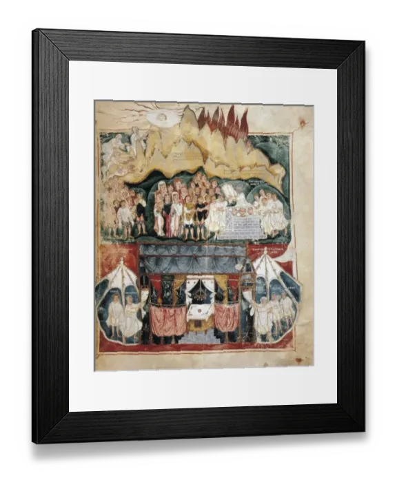 Framed Print : Ashburnam Pentateuch or Tours Pentateuch. 5th-6th Framed Print : Ashburnam Pentateuch or Tours Pentateuch. 5th-6th