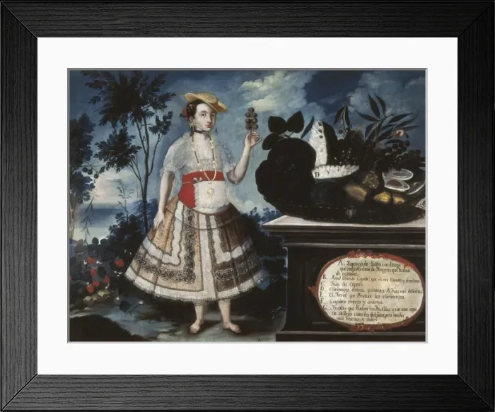 Framed Print : ALBAN, Vicente (18th c. ). A Young Woman from Framed Print : ALBAN, Vicente (18th c. ). A Young Woman from