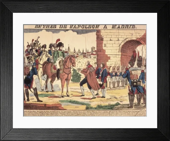 Framed Print : Spain. Peninsular War (1808-1814). Engraving Framed Print : Spain. Peninsular War (1808-1814). Engraving