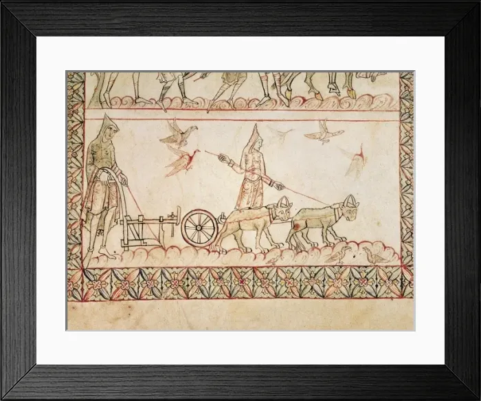 Framed Print : Manuscript De Civitate Dei of 11th c. Lower Framed Print : Manuscript De Civitate Dei of 11th c. Lower