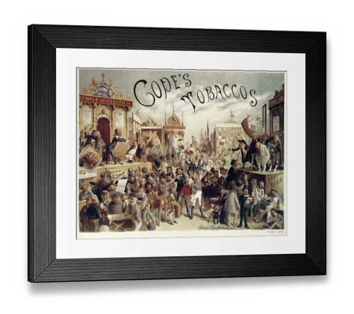 Framed Print : Advertisement of the tobacco brand Cop鳠Tobaccos Framed Print : Advertisement of the tobacco brand Cop鳠Tobaccos