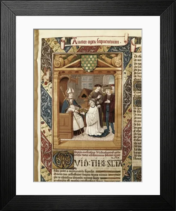 Framed Print : AMBROSE, Saint (339-397). Doctor of the Church Framed Print : AMBROSE, Saint (339-397). Doctor of the Church