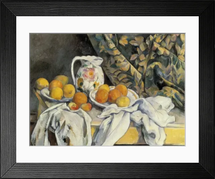 Framed Print : CEZANNE, Paul (1839-1906). Still Life with a Framed Print : CEZANNE, Paul (1839-1906). Still Life with a