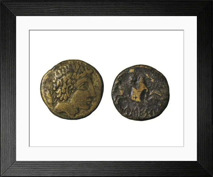 Framed Print : Aes, Hispanic-Roman coin. SPAIN. Sabadell. Sabadell Framed Print : Aes, Hispanic-Roman coin. SPAIN. Sabadell. Sabadell