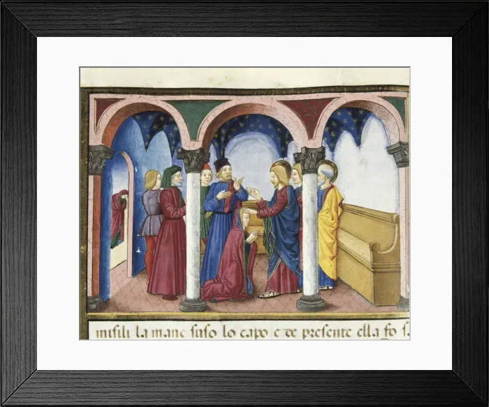 Framed Print : DE PREDIS, Cristoforo (1440-1486). Stories of Framed Print : DE PREDIS, Cristoforo (1440-1486). Stories of