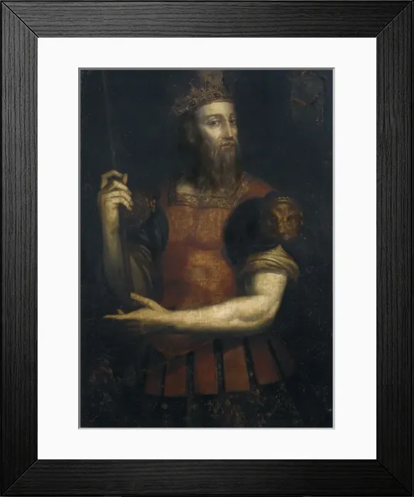 Framed Print : WAMBA (672-680). Work by ARIOSTO, Filippo (16th Framed Print : WAMBA (672-680). Work by ARIOSTO, Filippo (16th