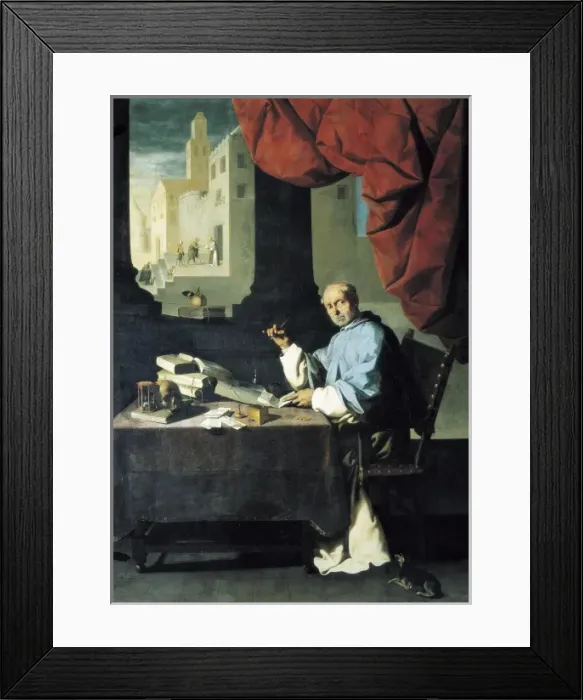 Framed Print : ZURBARAN, Francisco de (1598-1664). Fray Gonzalo Framed Print : ZURBARAN, Francisco de (1598-1664). Fray Gonzalo