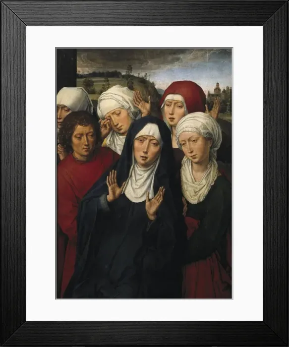 Framed Print : MEMLING, Hans (1433-1494). The Weeping of Framed Print : MEMLING, Hans (1433-1494). The Weeping of