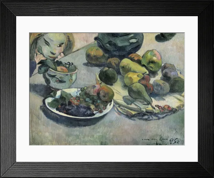 Framed Print : GAUGUIN, Paul (1848-1903). Still Life with fruit Framed Print : GAUGUIN, Paul (1848-1903). Still Life with fruit