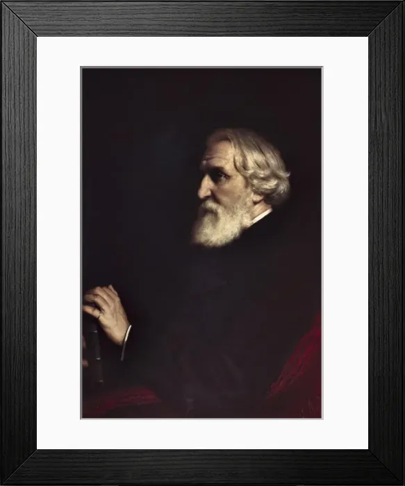 Framed Print : Perov, Vasily (1833-1882). Portrait of Ivan Sergeyevich Framed Print : Perov, Vasily (1833-1882). Portrait of Ivan Sergeyevich