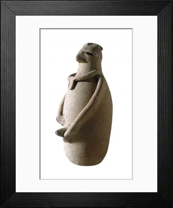 Framed Print : Egg-shaped figure from Illa Plana. Carthaginian Framed Print : Egg-shaped figure from Illa Plana. Carthaginian