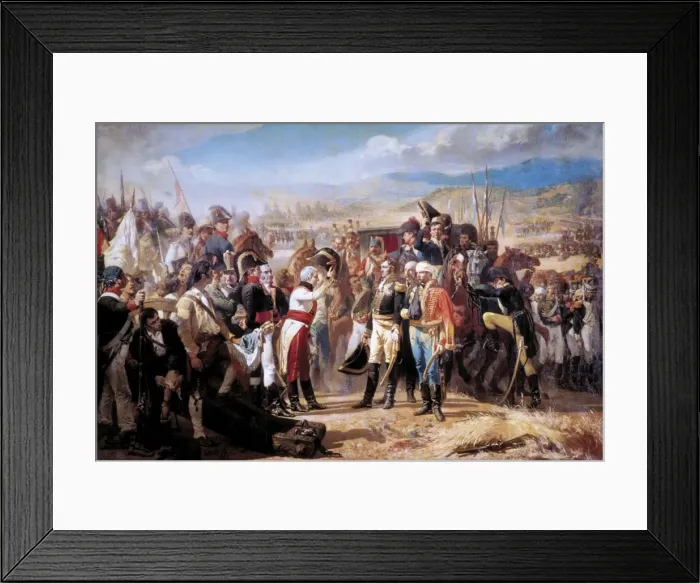 Framed Print : CASADO DEL ALISAL, Jos頨1832-1886). Surrender Framed Print : CASADO DEL ALISAL, Jos頨1832-1886). Surrender