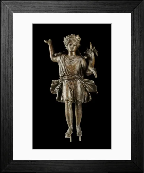 Framed Print : Figure with corn of abundance. 1st c. Probably Framed Print : Figure with corn of abundance. 1st c. Probably