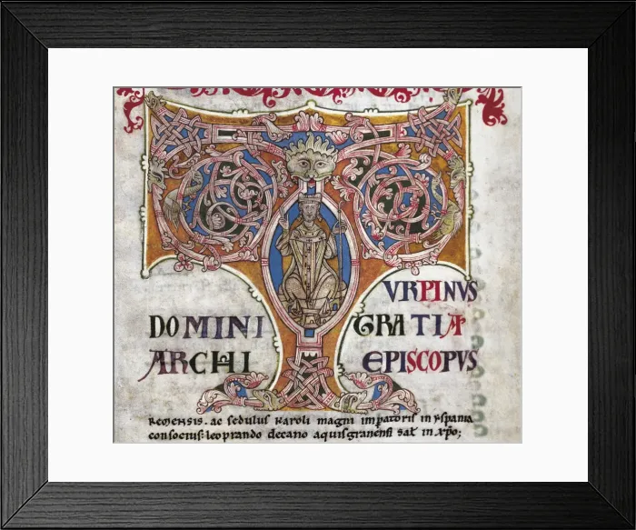 Framed Print : CHARLEMAGNE or CHARLES I (742-814). King of Framed Print : CHARLEMAGNE or CHARLES I (742-814). King of