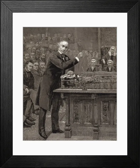 Framed Print : GLADSTONE, William Ewart (1809-1898). British Framed Print : GLADSTONE, William Ewart (1809-1898). British