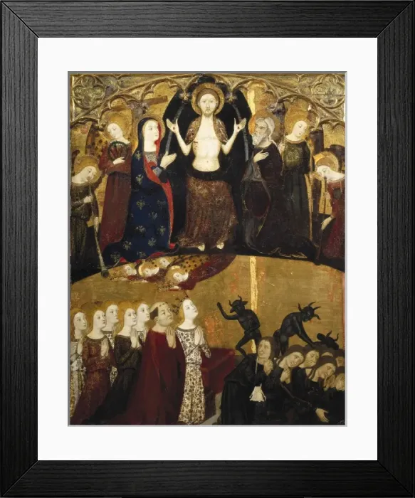 Framed Print : SERRA, Jaume (1358-1397). Altarpiece of the Holy Framed Print : SERRA, Jaume (1358-1397). Altarpiece of the Holy